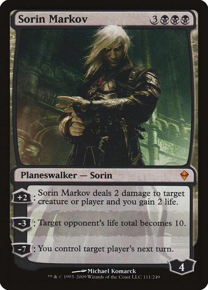 Image for Sorin Markov (111) (ZEN) - Magic: The Gathering