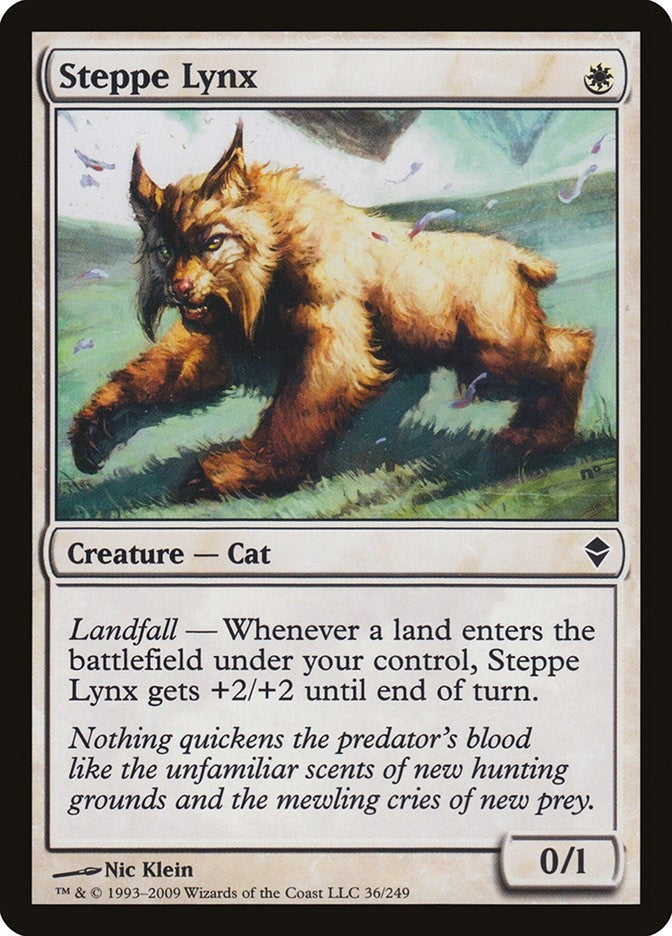 Image for Steppe Lynx (36) (ZEN) - Magic: The Gathering
