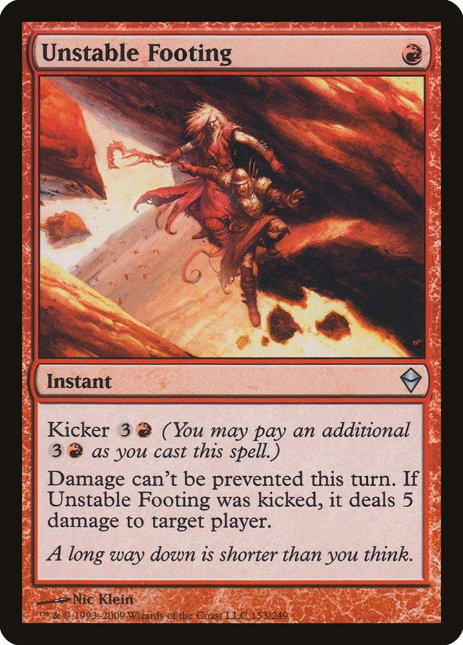 Image for Unstable Footing (153) (ZEN) - Magic: The Gathering