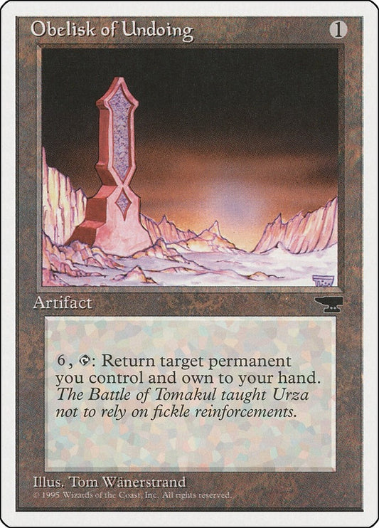 Image for Obelisk of Undoing (CHR) - Magic: The Gathering