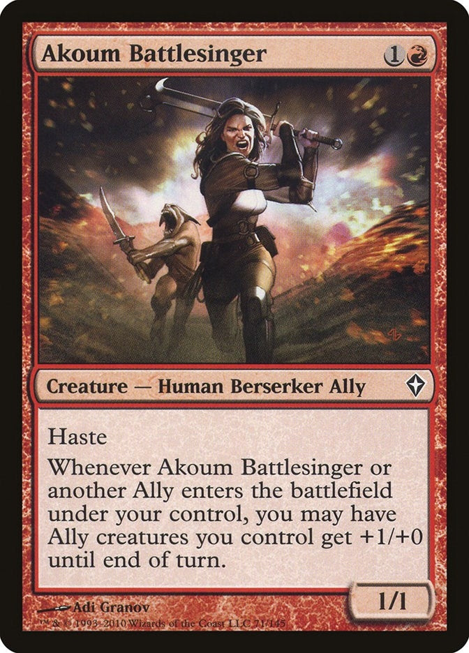 Image for Akoum Battlesinger (71) (WWK) - Magic: The Gathering