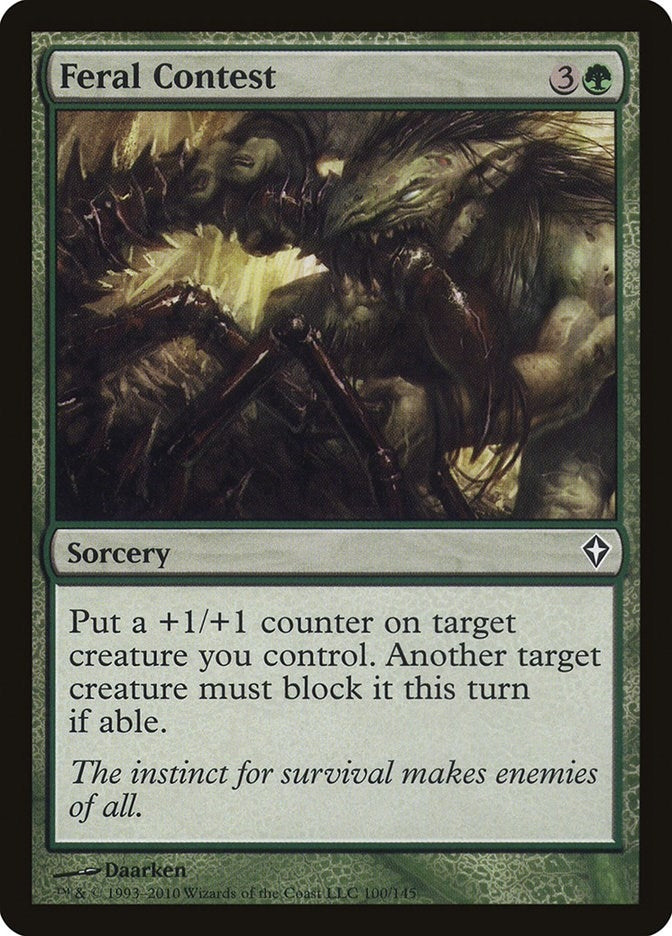 Image for Feral Contest (100) (WWK) - Magic: The Gathering