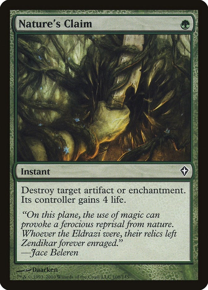 Image for Nature's Claim (108) (WWK) - Magic: The Gathering