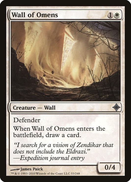Image for Wall of Omens (53) (ROE) - Magic: The Gathering