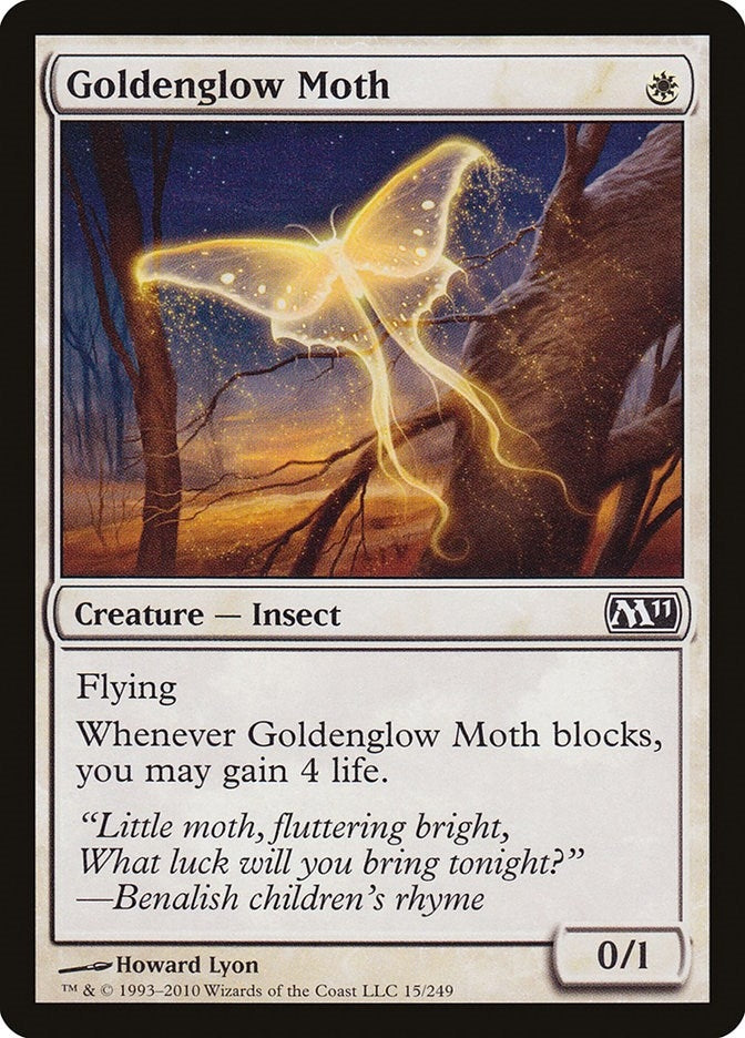 Image for Goldenglow Moth (15) (M11) - Magic: The Gathering