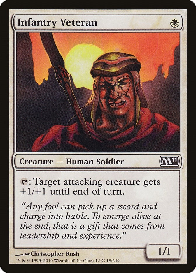 Image for Infantry Veteran (18) (M11) - Magic: The Gathering