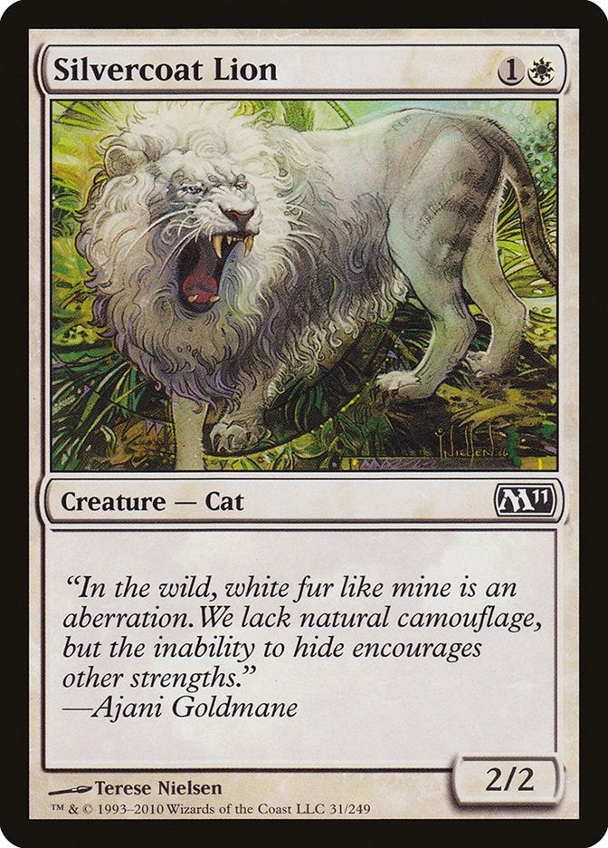 Image for Silvercoat Lion (31) (M11) - Magic: The Gathering