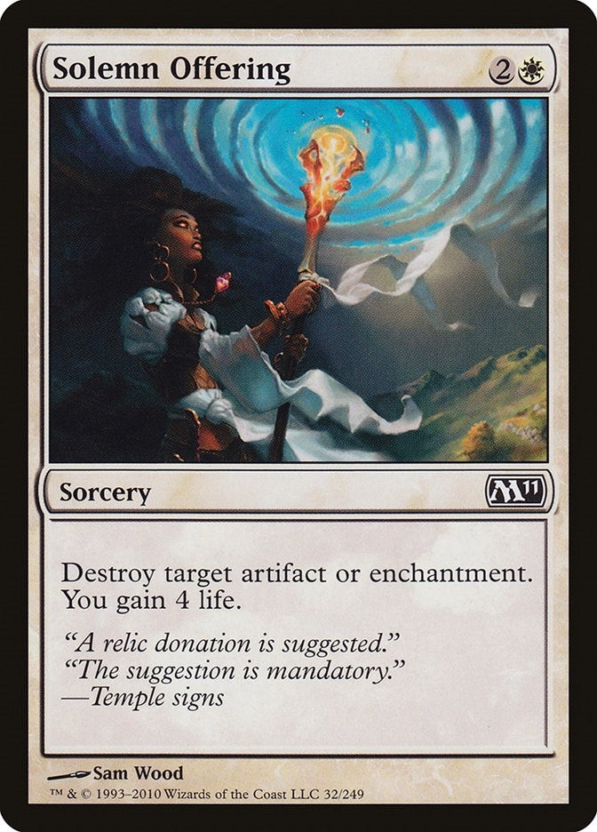 Image for Solemn Offering (32) (M11) - Magic: The Gathering