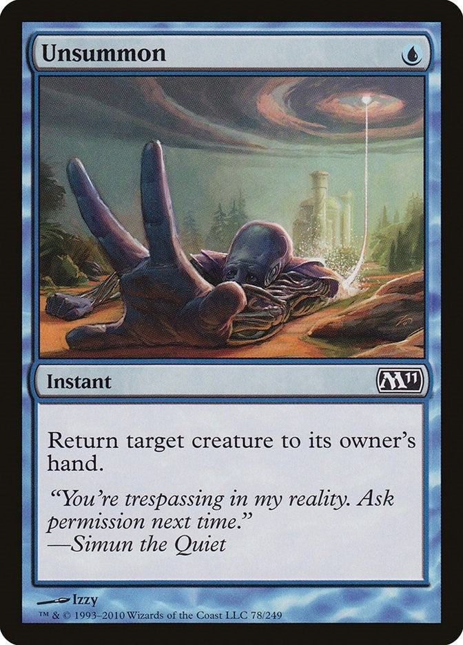 Image for Unsummon (78) (M11) - Magic: The Gathering