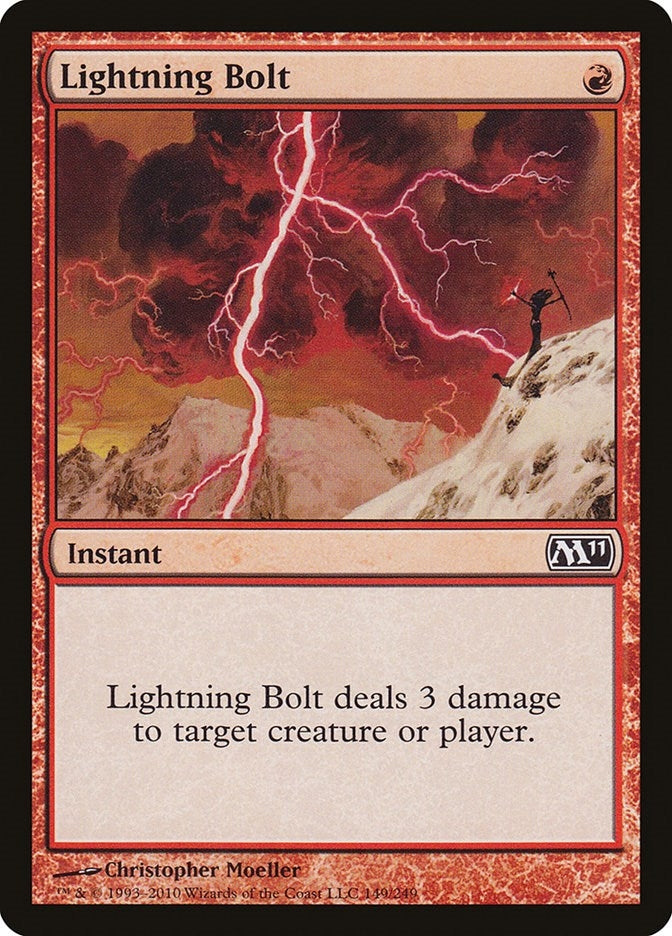Image for Lightning Bolt (149) (M11) - Magic: The Gathering