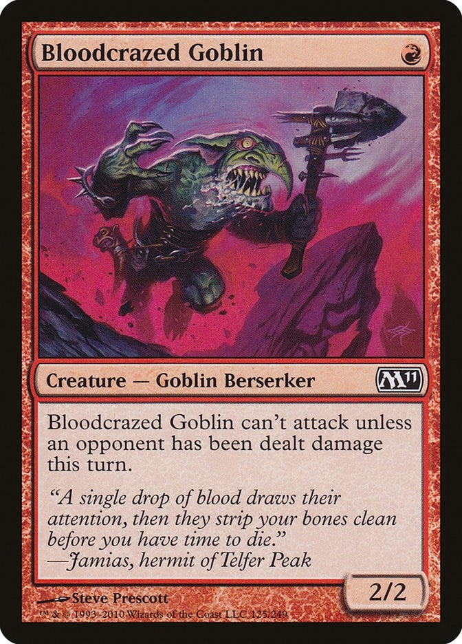 Image for Bloodcrazed Goblin (125) (M11) - Magic: The Gathering