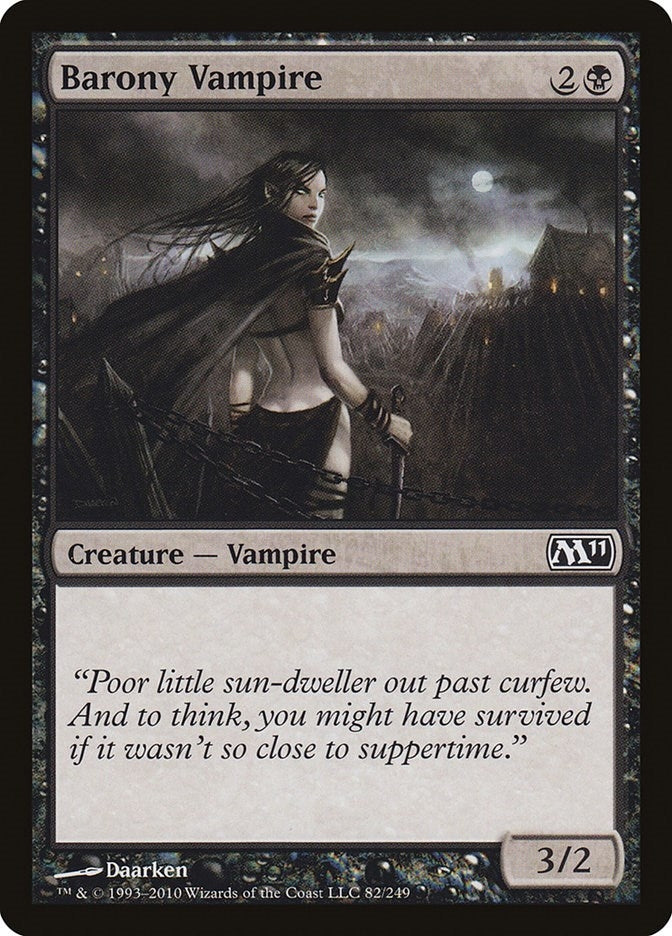 Image for Barony Vampire (82) (M11) - Magic: The Gathering