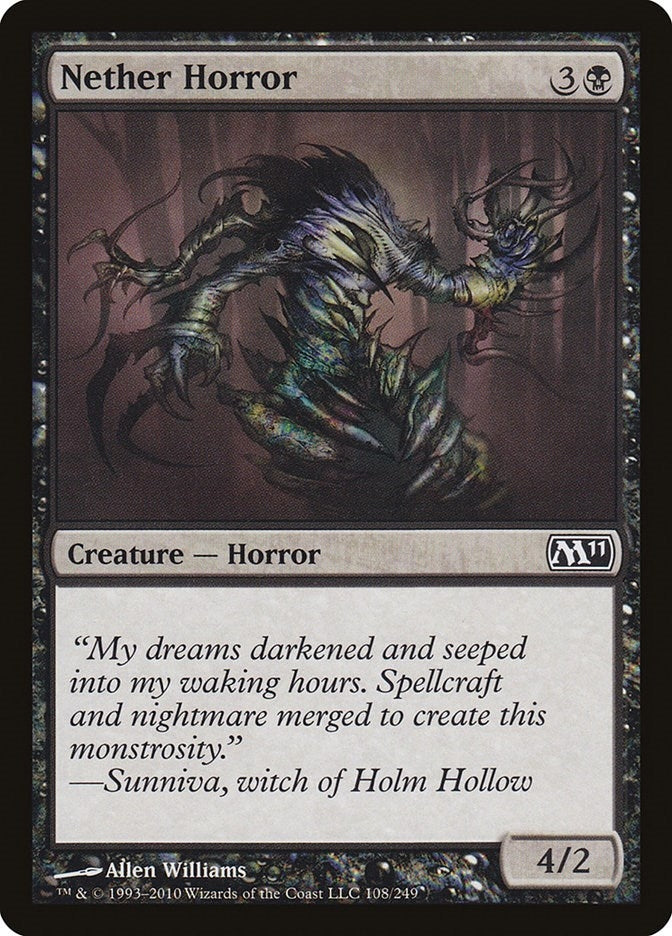 Image for Nether Horror (108) (M11) - Magic: The Gathering
