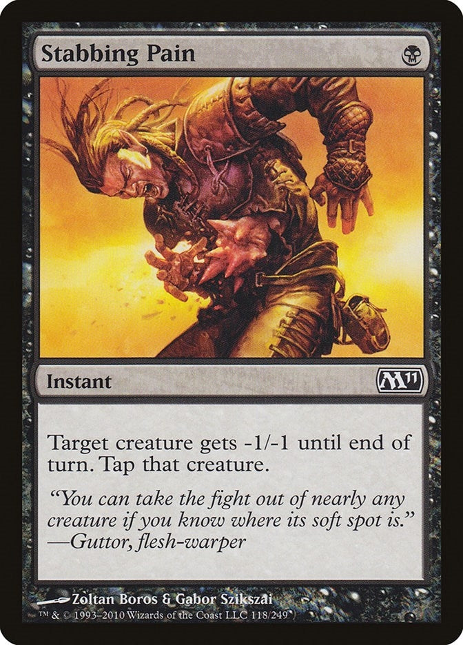 Image for Stabbing Pain (118) (M11) - Magic: The Gathering