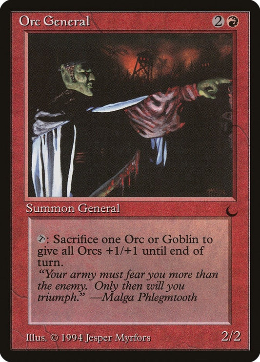 Image for Orc General (DRK) - Magic: The Gathering