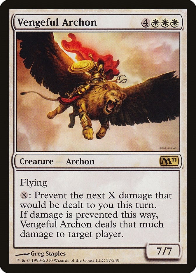 Image for Vengeful Archon (37) (M11) - Magic: The Gathering