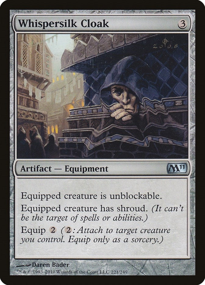 Image for Whispersilk Cloak (221) (M11) - Magic: The Gathering