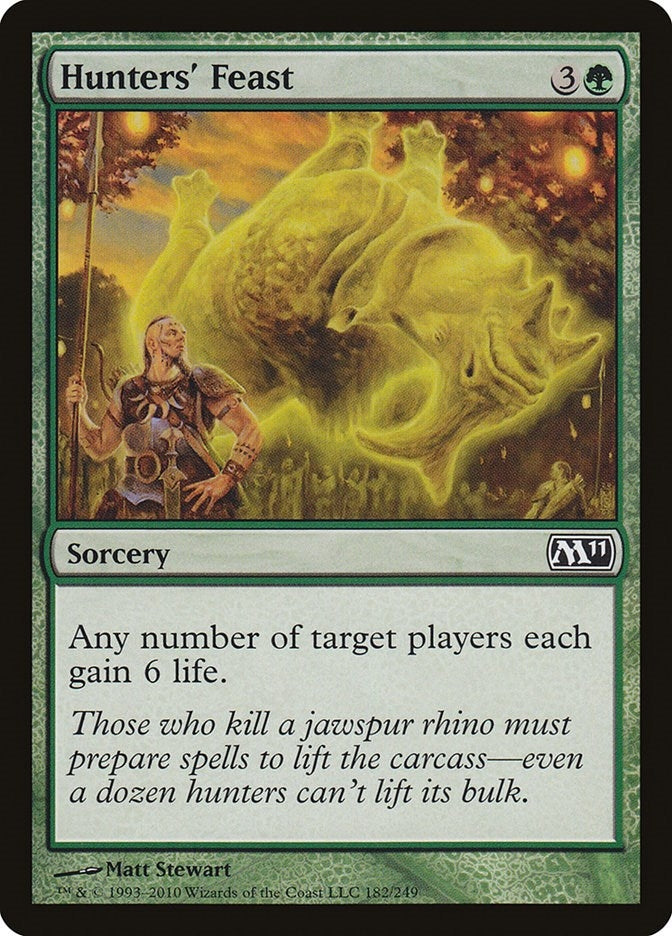 Image for Hunters' Feast (182) (M11) - Magic: The Gathering