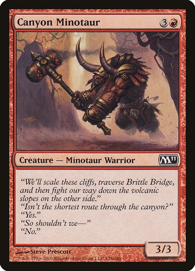 Image for Canyon Minotaur (126) (M11) - Magic: The Gathering