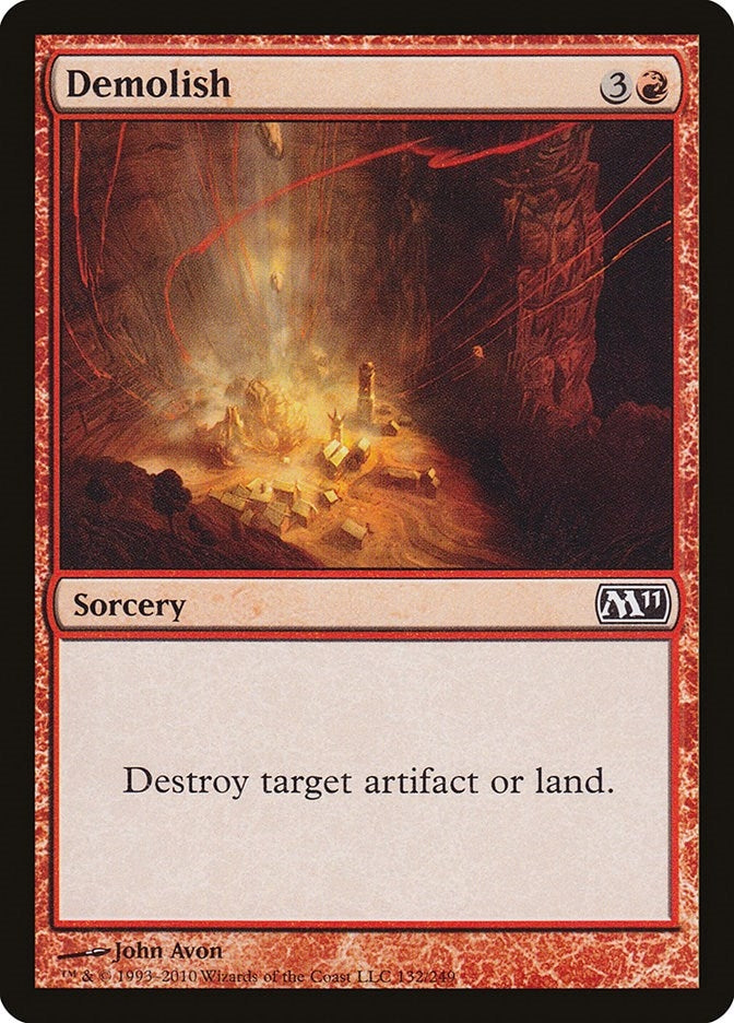 Image for Demolish (132) (M11) - Magic: The Gathering