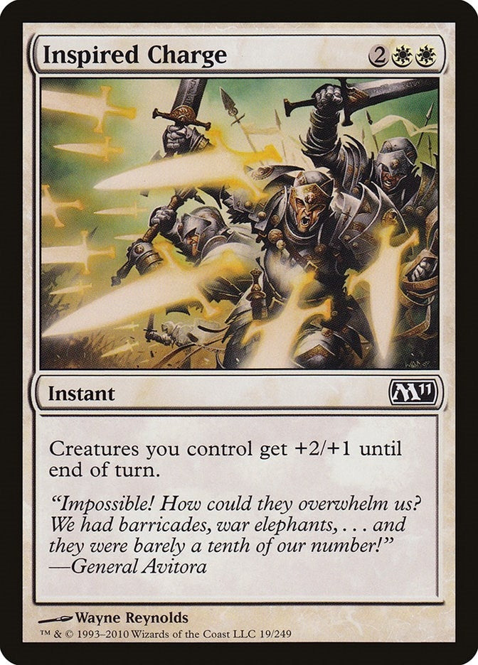 Image for Inspired Charge (19) (M11) - Magic: The Gathering
