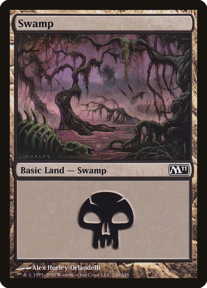 Image for Swamp (240) (240) (M11) - Magic: The Gathering
