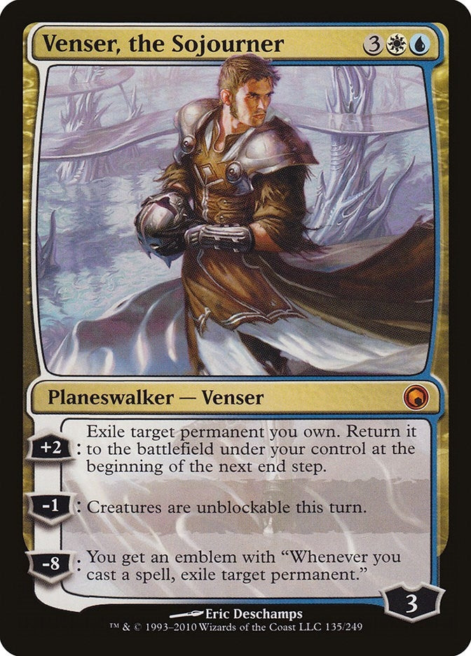 Image for Venser, the Sojourner (135) (SOM) - Magic: The Gathering