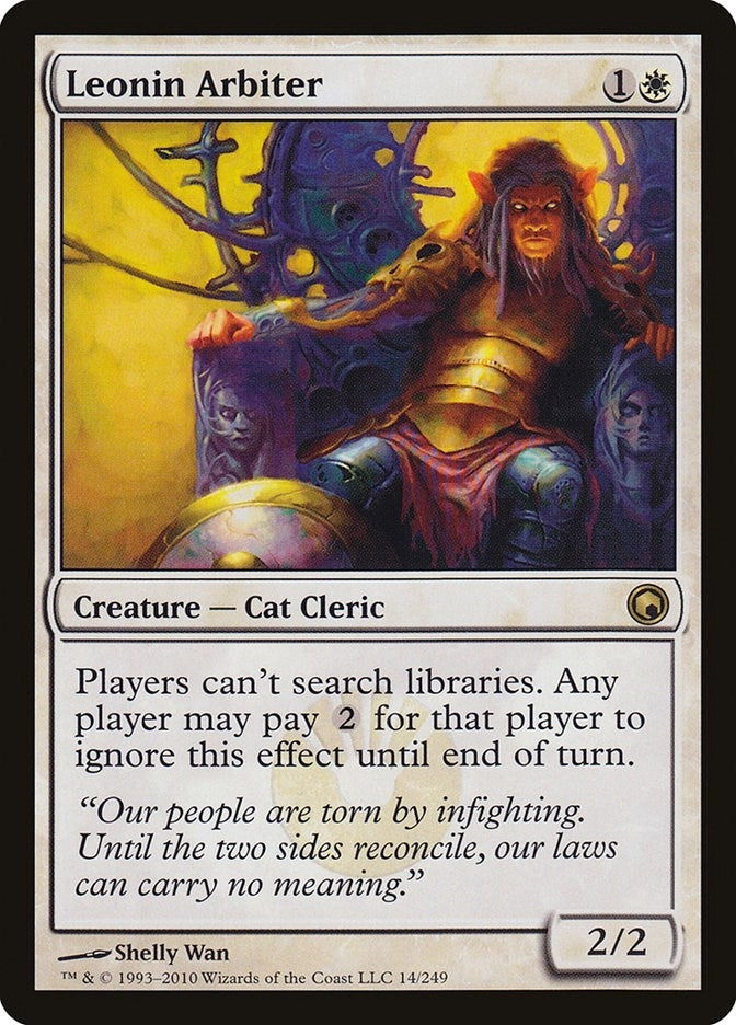Image for Leonin Arbiter (14) (SOM) - Magic: The Gathering