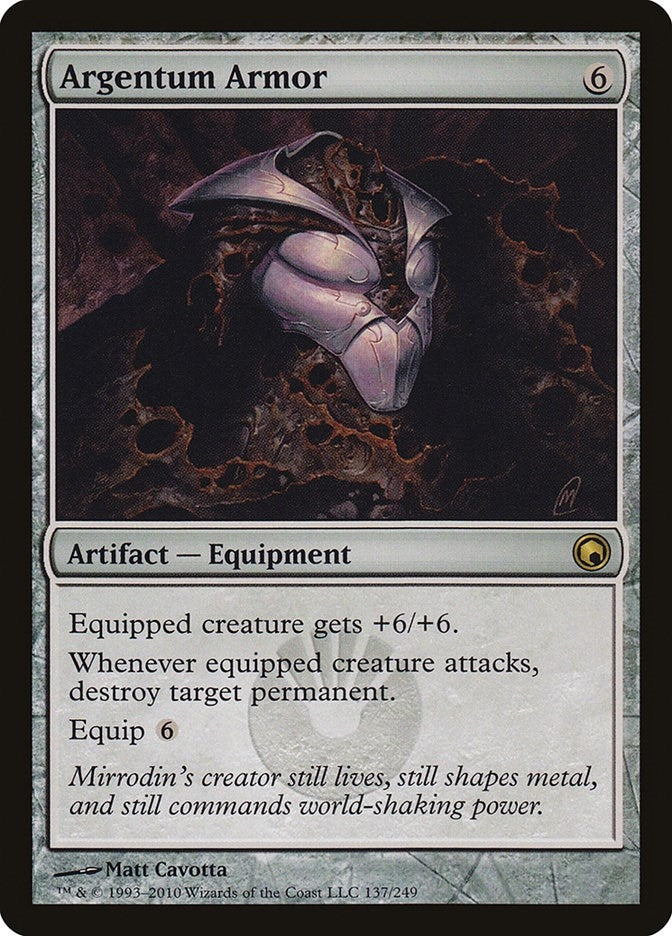 Image for Argentum Armor (137) (SOM) - Magic: The Gathering