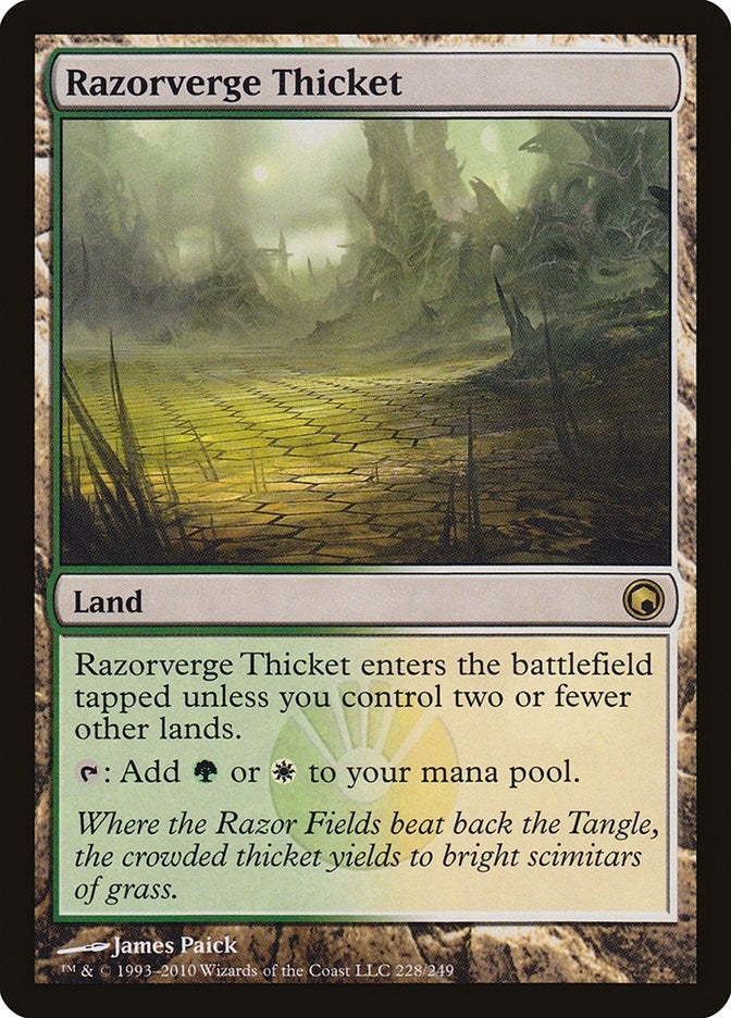 Image for Razorverge Thicket (228) (SOM) - Magic: The Gathering