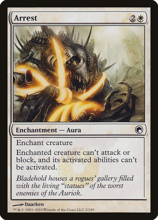 Image for Arrest (2) (SOM) - Magic: The Gathering