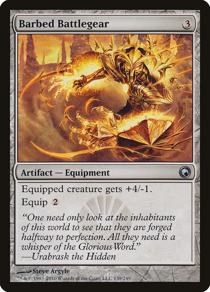 Image for Barbed Battlegear (139) (SOM) - Magic: The Gathering