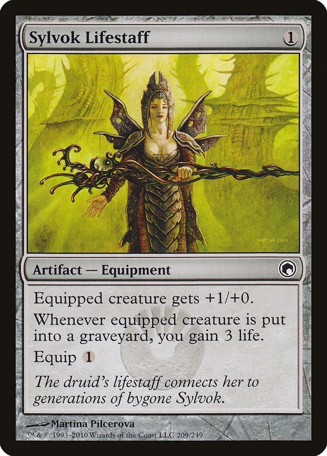 Image for Sylvok Lifestaff (209) (SOM) - Magic: The Gathering