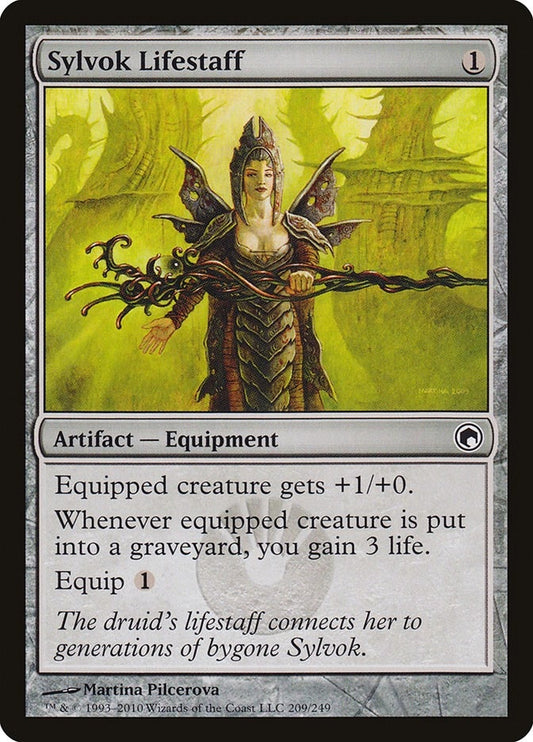 Image for Sylvok Lifestaff (209) (SOM) - Magic: The Gathering