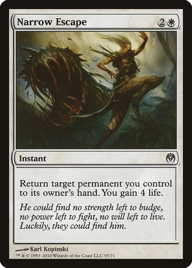 Image for Narrow Escape (55) (DDE) - Magic: The Gathering