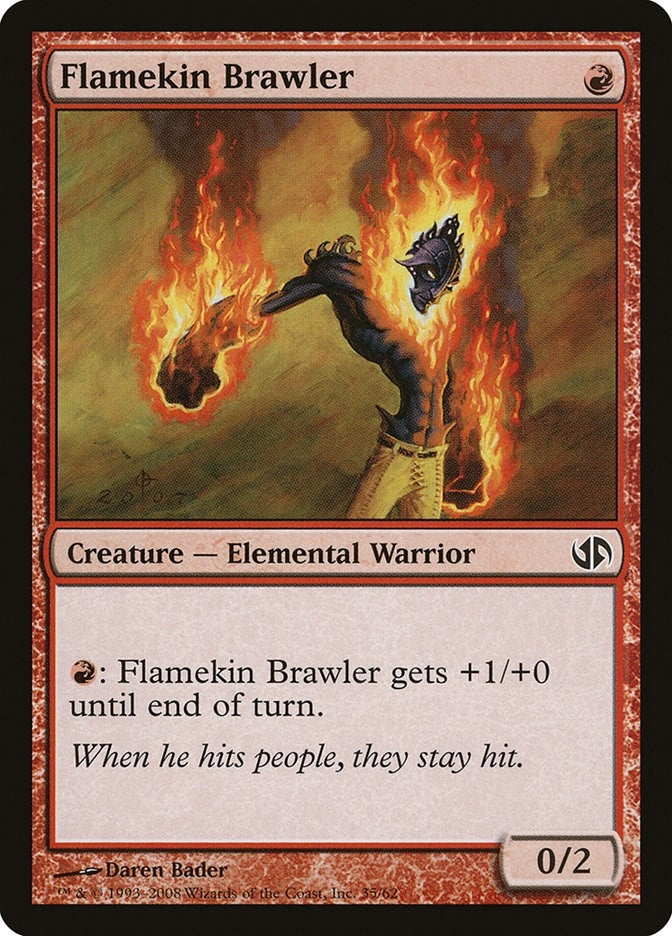 Image for Flamekin Brawler (35) (DD2) - Magic: The Gathering