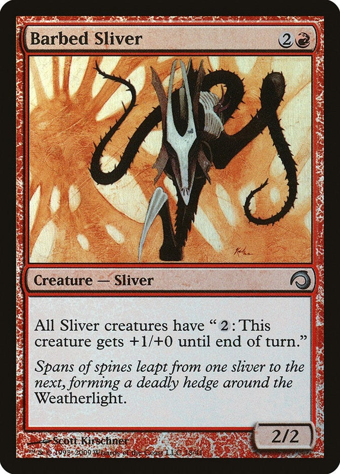 Image for Barbed Sliver (18) (PDS) - Magic: The Gathering