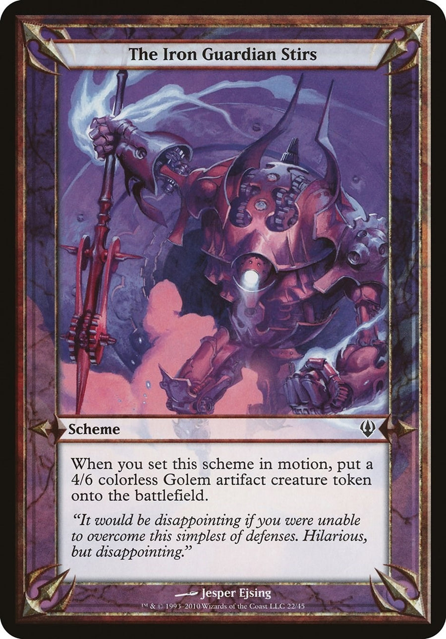 The Iron Guardian Stirs (Archenemy) (OVER)