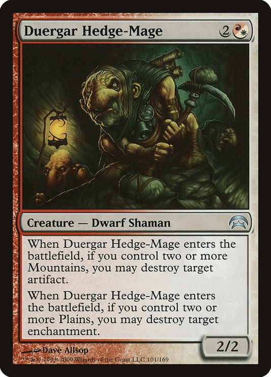 Image for Duergar Hedge-Mage (101) (HOP) - Magic: The Gathering