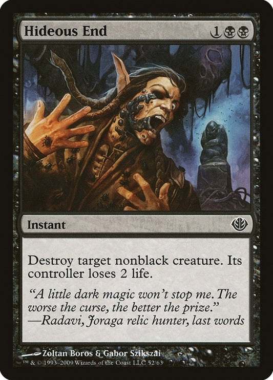 Image for Hideous End (52) (DDD) - Magic: The Gathering