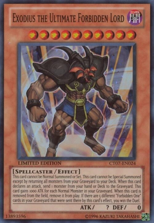 Exodius the Ultimate Forbidden Lord (CT07-EN024) (CT07)