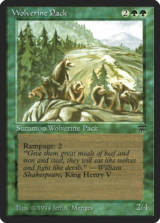 Image for Wolverine Pack (LEG) - Magic: The Gathering