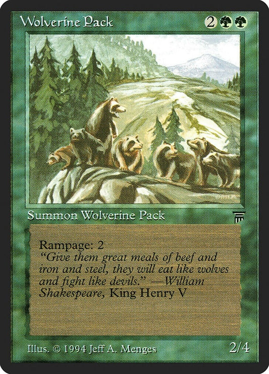 Image for Wolverine Pack (LEG) - Magic: The Gathering