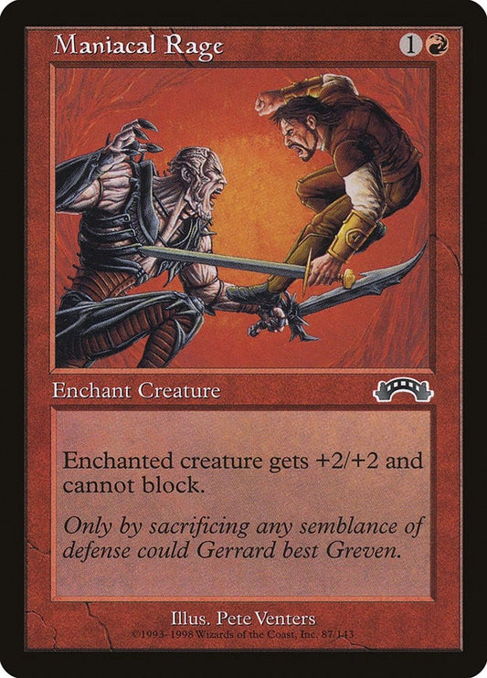 Image for Maniacal Rage (87) (EXO) - Magic: The Gathering