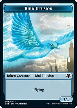 Image for Bird Illusion // Elf Warrior Double-Sided Token (4 // 9) (GN3) - Magic: The Gathering