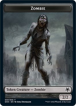Image for Zombie // Angel Double-Sided Token (7 // 1) (GN3) - Magic: The Gathering