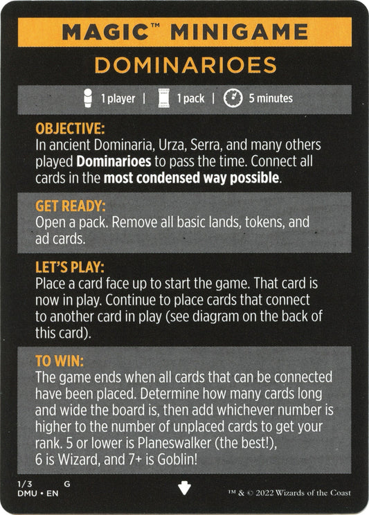 Image for Magic Minigame: Dominarioes (1) (DMU) - Magic: The Gathering