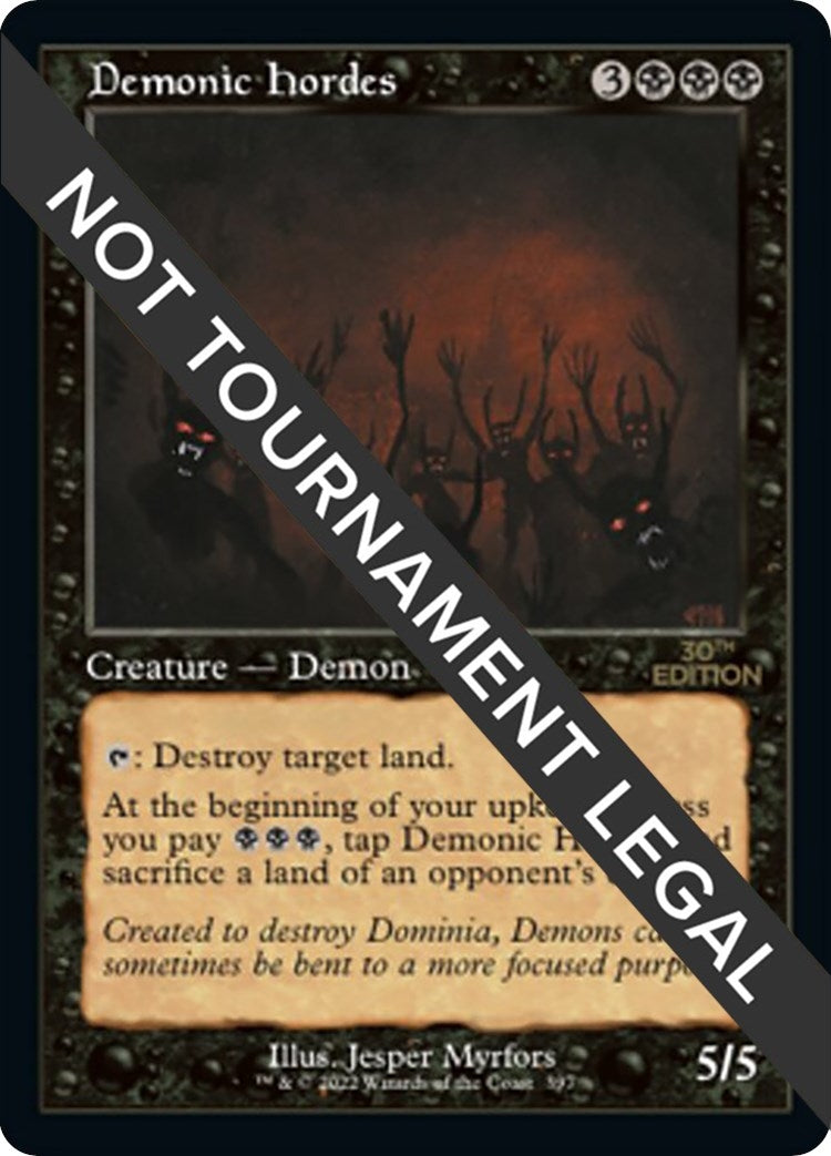 Demonic Hordes (Retro Frame) (397) (30A)