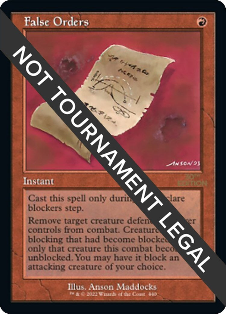 False Orders (Retro Frame) (440) (30A)