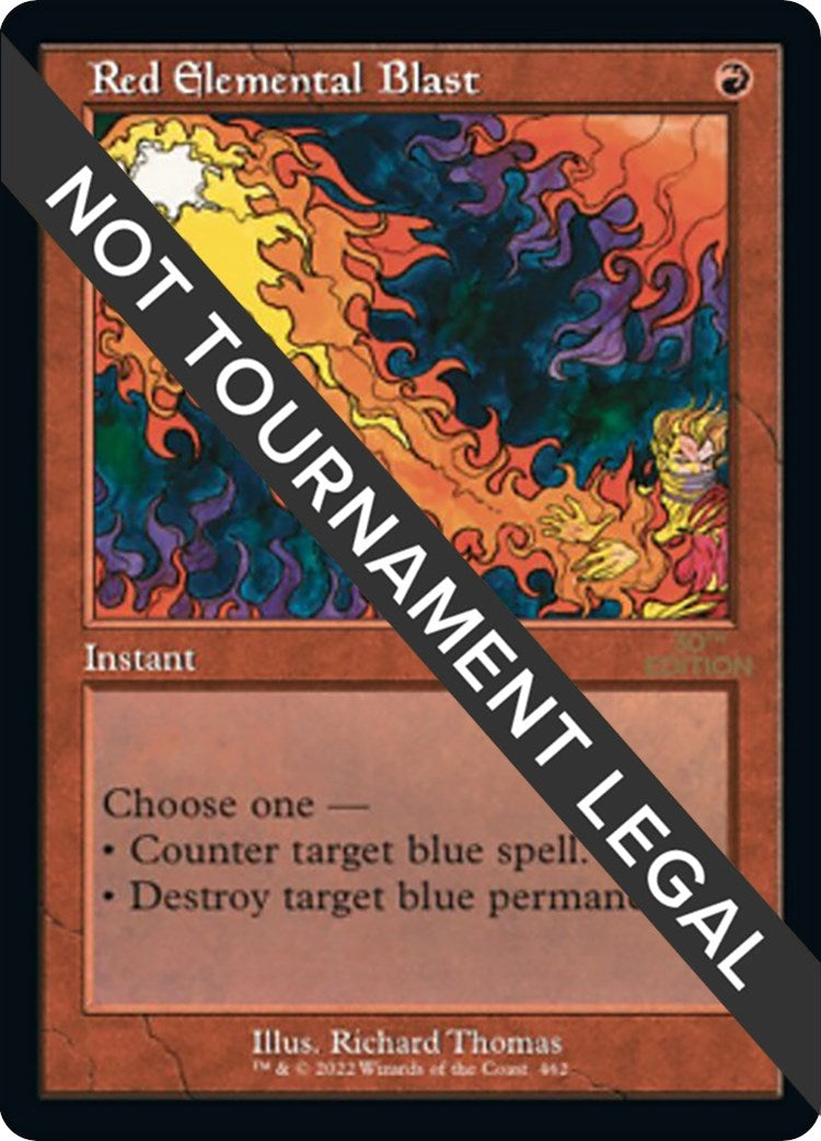 Red Elemental Blast (Retro Frame) (462) (30A)